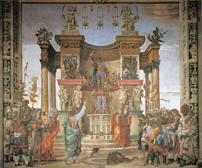 Saint Philippe chassant le dragon du temple d